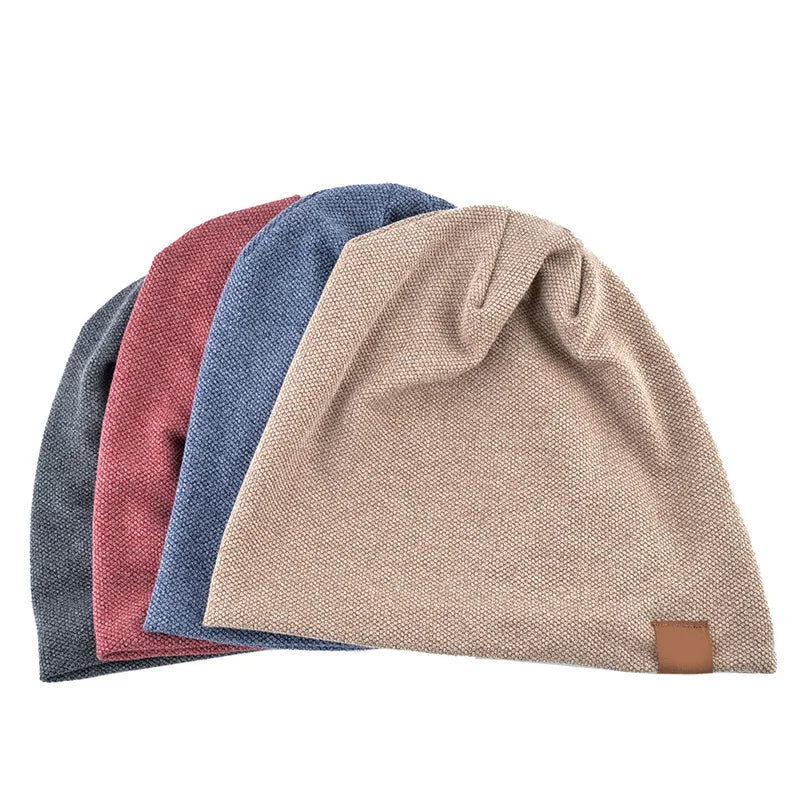 Fashion New Autumn Spring Beanies Hat For Men Women Casual Soft Outdoor Warm Knitted Skullcaps Unisex Hip Hop Baggy Hat Bonnet