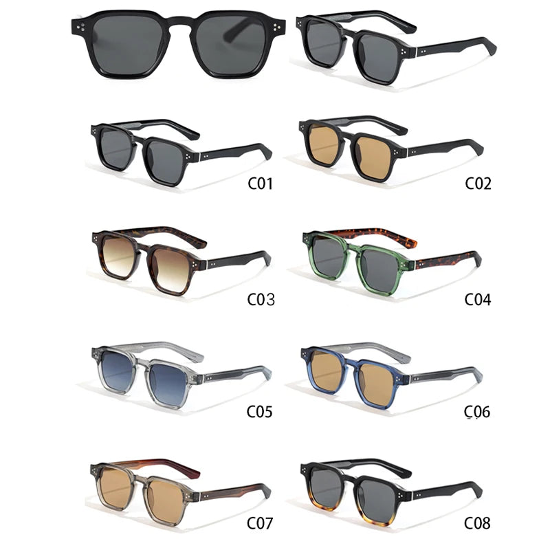 HBK Vintage Fashion Sunglasses Men Brand Gradient Design Sun Glasses Outdoor Sports Party Travel Ideal Choice for Gifts