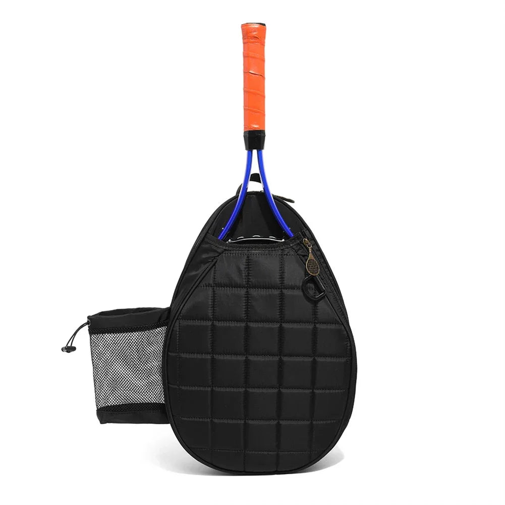 Tennis Racket Backpack for Peak Badminton Racket Crossbody Bag Waterproof Quilted Tennis Racquet Storage Carrying Bag Sling Bags