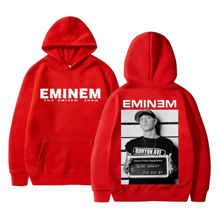 Eminem Shim Shady Hip Hop Hoodie Men's Fleece Cotton Hooded Sweatshirt Couple Fashion Vintage Top hoodies men clothing