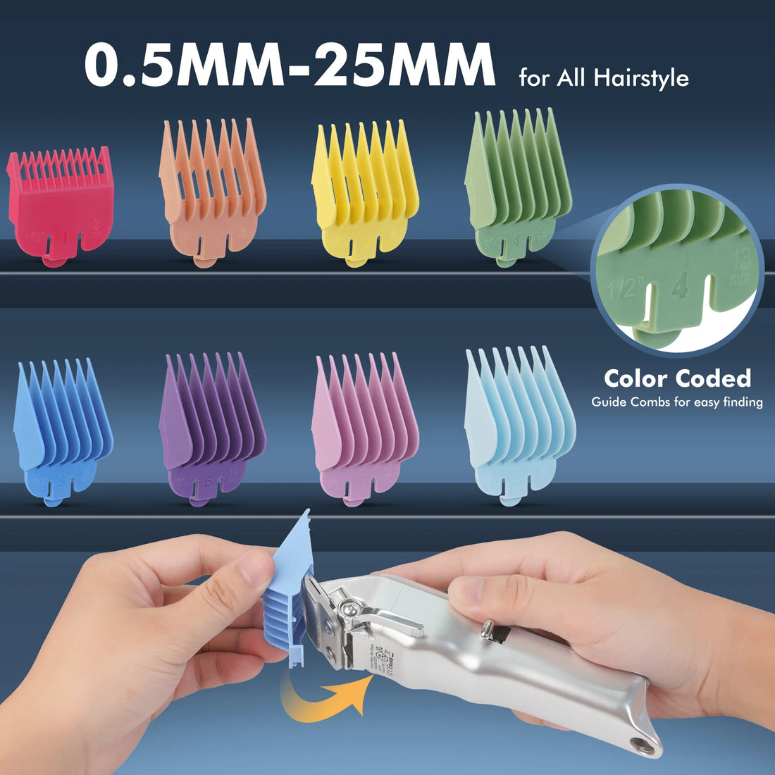 Sweker Professional Hair Clipper Rechargeable Hair Trimmer For Men Shaver Hair Cut Machine Barber Clippers Hair Cutting Kit