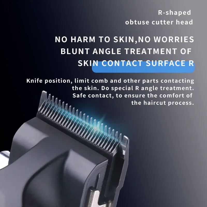 Kemei Professional Hair Clipper For Men Adjustable Beard Electric Hair Trimmer Rechargeable Hair Cutting Machine Barber tool