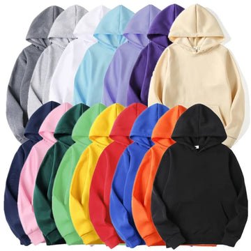 Men's Women's Hoodies Spring Autumn Winter Casual Hoodies Sweatshirts Unisex Tops Solid Color Hoodie Sweatshirt Male