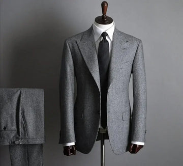Men Fashion Latest Design Black and White Plaid Coat Pant Men Suit