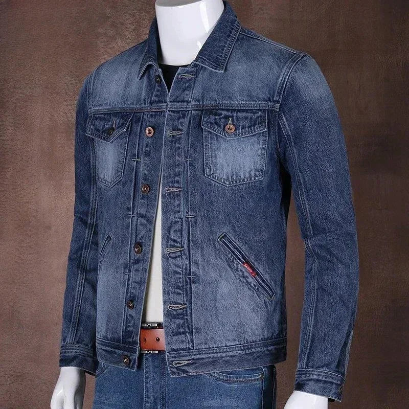 Jeans Coat for Men Casual Slim Denim Jackets Man Autumn Light Short Washed Korea Winter Outerwear New in Cheap Price Stylish Y2k
